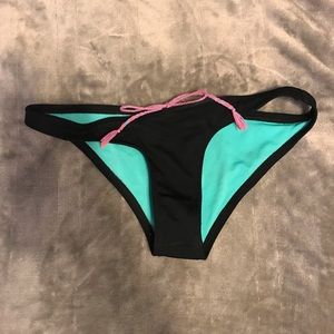 black bikini bottoms